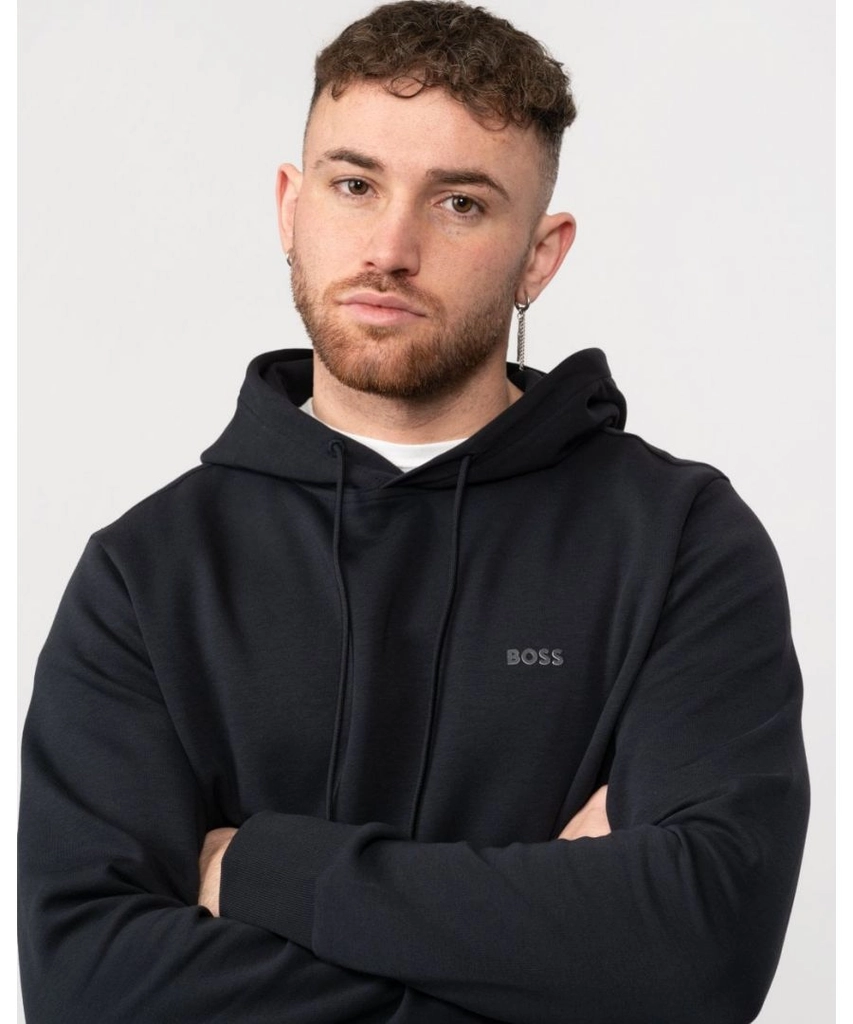 Hugo Boss Soody Mens Pullover Hoodie - Dark Blue - Size Medium